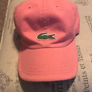 Lacoste pink hat